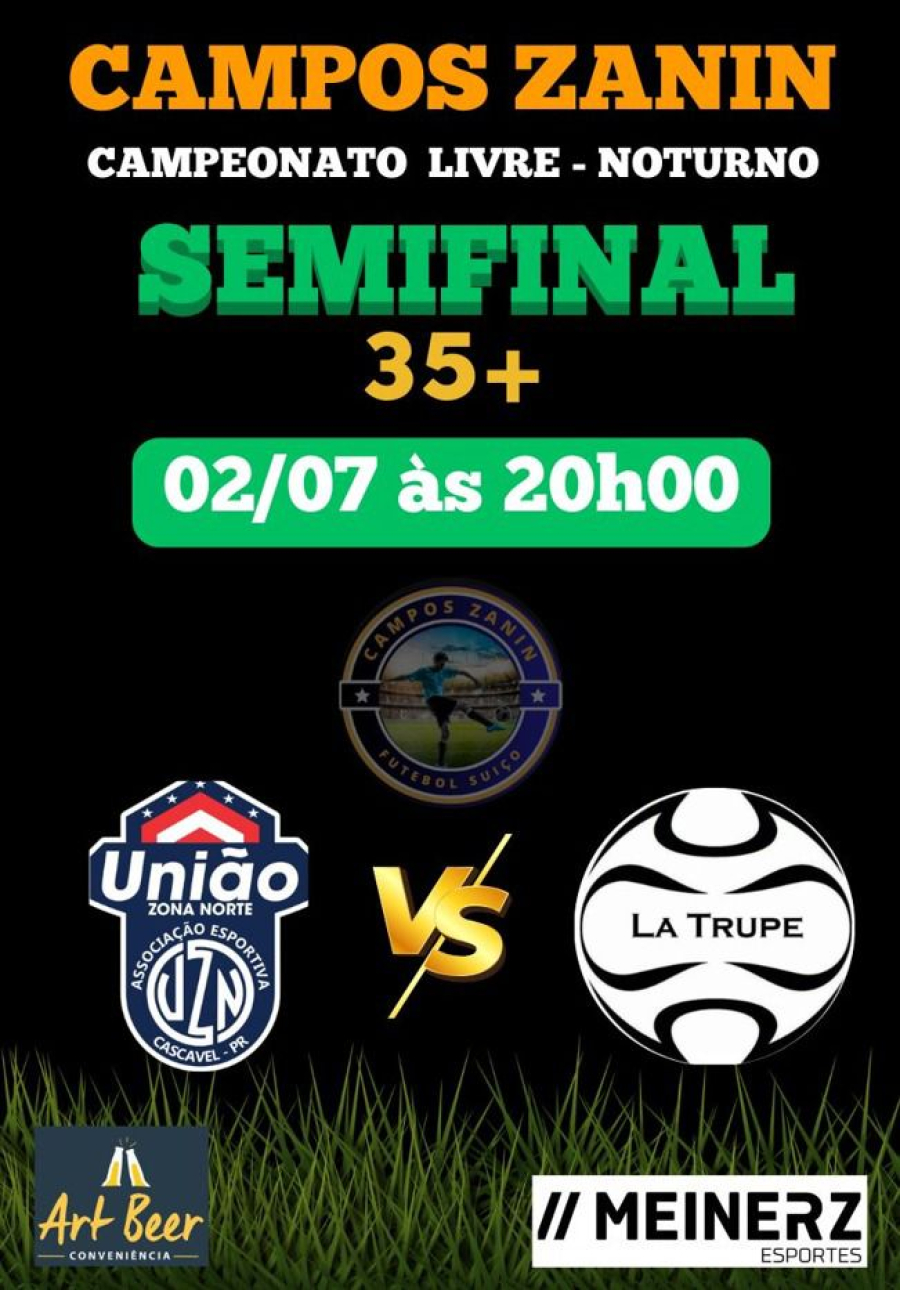 Semifinais Agitam o Campeonato Livre Noturno nos Campos Zanin